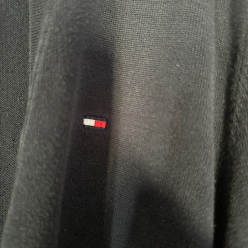 Tommy Hilfiger Cotton Cardigan Navy L - Picture 3 of 3